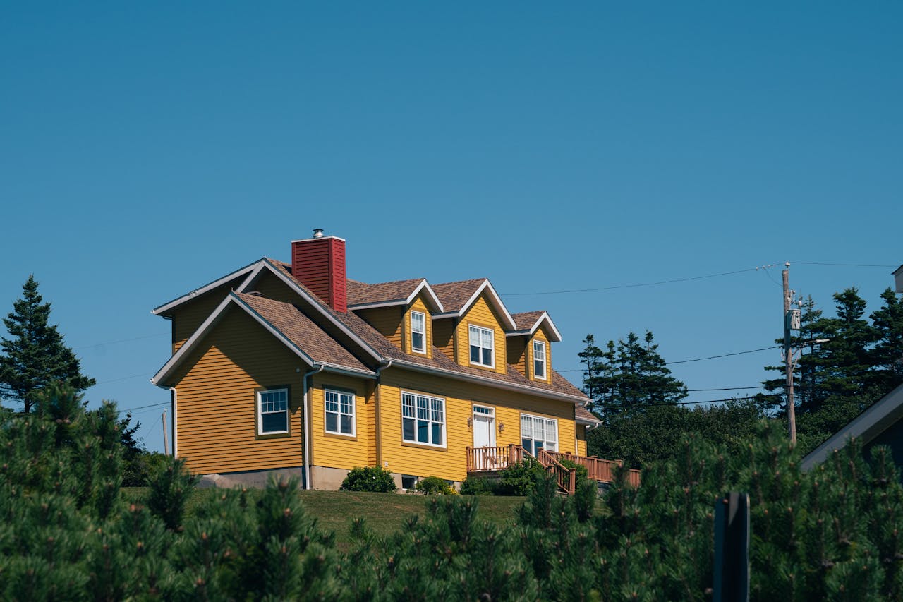 Trees around House in Countryside
